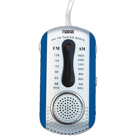 Naxa NR721BL Am-fm Mini Pocket Radio With Speaker -blue